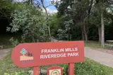 franklin mills riveredge park sign