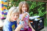 campers eating ice cream