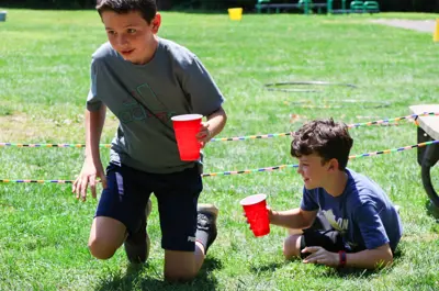 campers playing a game