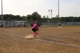 woman getting ready to catch a softball